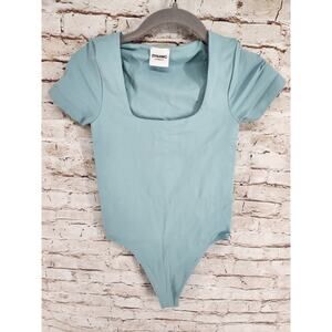 Dynamic Cheeky Bodysuit Size S/M NEW Double Lined Blue Boutique Brand